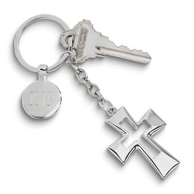Nickle-plated Open Cross Key Ring GM23983, MPN: GM23983, 47105024272