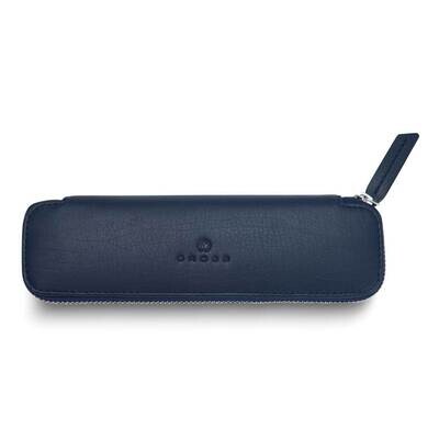 Zippered Blue Leather Pen Pouch GM24034BL, MPN: GM24034BL,