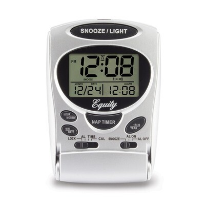 LCD Digital Fold-up Travel Alarm Clock GM19005, MPN: GM19005, 47404313008