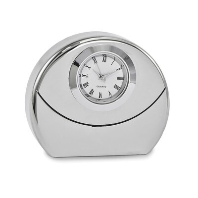 Round Desk Clock Silver-tone GM16885, MPN: GM16885, 788089084806
