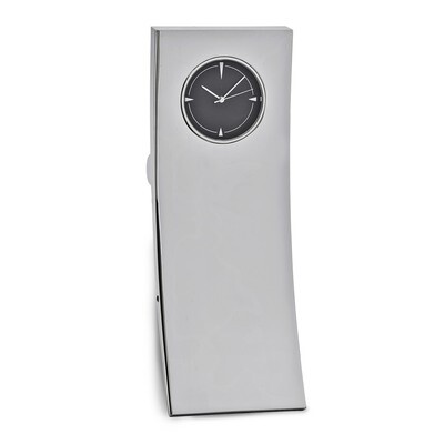 Rectangle Desk Clock Silver-tone GM16874, MPN: GM16874, 788089079383