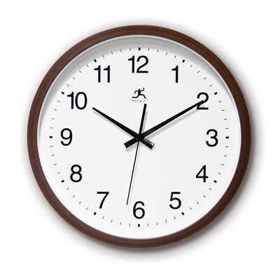 Walnut Finish Wall Clock GM19701, MPN: GM19701, 731742149572