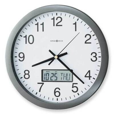 Chronicle Metallic Gray Finish Quartz Wall Clock GM1468, MPN: GM1468, 20867251957