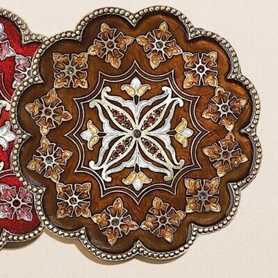 Tizo Persia Jeweled Coaster - Brown, MPN: RS394BRCO,