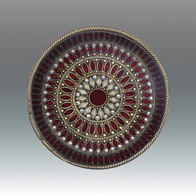 Tizo Galaxies Jeweltone Round Coaster - Red, MPN: RS402RDCO,