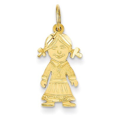 Girl Charm 14k Gold D394, MPN: D394, 886774072845