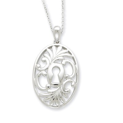 Believe In Miracles 18 Inch Necklace Sterling Silver Antiqued QSX394, MPN: QSX394, 883957322087