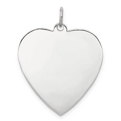 RG Plated Engraveable Heart Polished Front/Satin Back Disc Sterling Silver QM394, MPN: QM394, 88395…