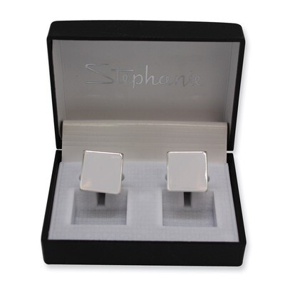 Polished Square Cufflinks Silver-tone GM5078, MPN: GM5078, 788089109295
