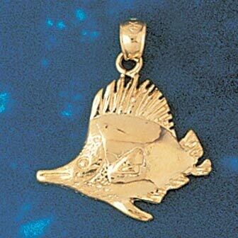 Dazzlers Jewelry Goldfish Pendant Necklace Charm Bracelet in Yellow, White or Rose Gold 688, MPN: D…