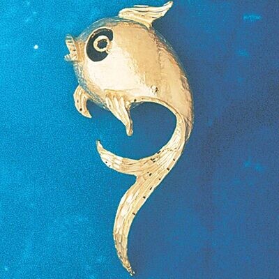 Dazzlers Jewelry Goldfish Pendant Necklace Charm Bracelet in Yellow, White or Rose Gold 695, MPN: D…