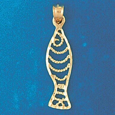 Dazzlers Jewelry Goldfish Pendant Necklace Charm Bracelet in Yellow, White or Rose Gold 699, MPN: D…