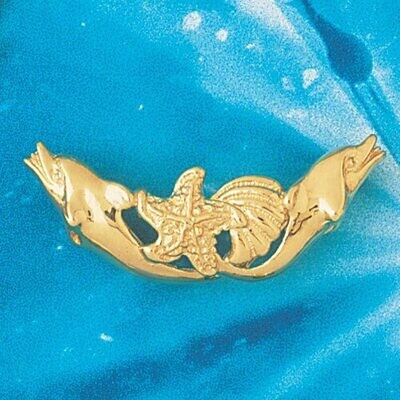 Dazzlers Jewelry Dolphin Pendant Necklace Charm Bracelet in Yellow, White or Rose Gold 727, MPN: DZ…