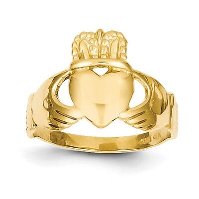 Ladies Claddagh Ring 14k Gold K2066, MPN: K2066, 637218136339