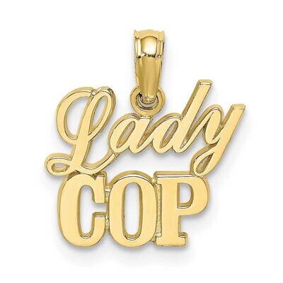 Lady Cop Charm 10k Gold 10K908, MPN: 10K908,