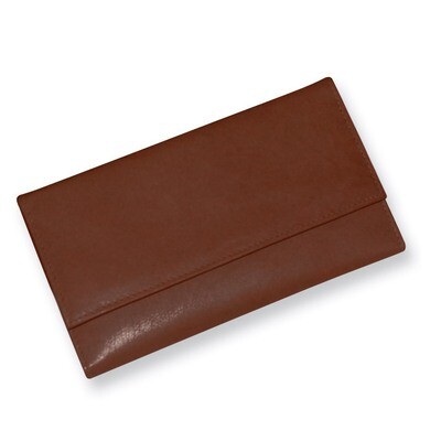 Ladies Brown Leather Medium Clutch GP2035, MPN: GP2035, 892925009226
