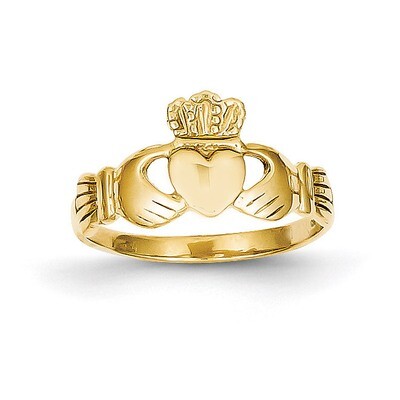 Polished Ladie&#39;s Claddagh Ring 10k Gold 10D1863, MPN: 10D1863, 886774311685