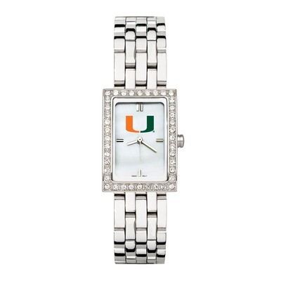 University of Miami Ladies Allure Watch Stainless Bracelet UMF134