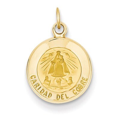 Our Lady of Cuba Medal Charm 14k Gold XR663, MPN: XR663, 883957383811