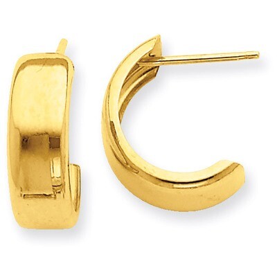 Hoop Earrings 14k Gold E683, MPN: E683, 883957900186