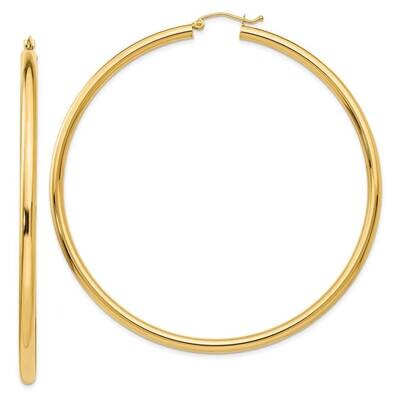 Hoop Earrings 14k Gold TF552, MPN: TF552, 191101456268