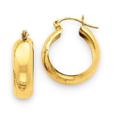 Hoop Earrings 14k Gold S1167, MPN: S1167, 883957285351