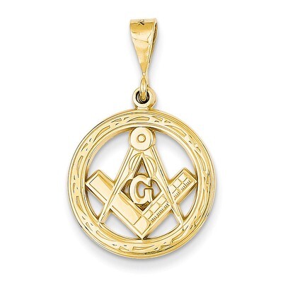 Masonic Pendant 14k Gold C1783, MPN: C1783, 886774277516