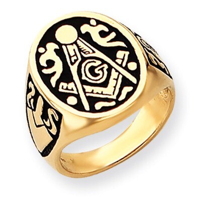 Men&#39;s Masonic Ring 14k Gold Y4041M, MPN: Y4041M, 886774135250