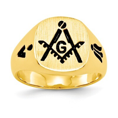 yellow masonic ring mounting 14k Gold Y4047, MPN: Y4047,