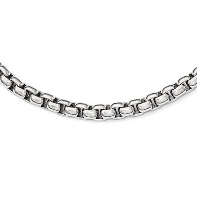 Polished 24 Inch Necklace - Stainless Steel SRN1799-24 by Chisel, MPN: SRN1799-24, 191101472442