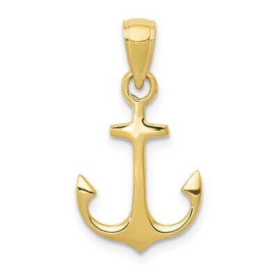 Anchor Pendant 10k Gold 10C3339, MPN: 10C3339,