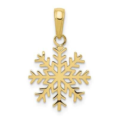 Snowflake Pendant 10k Gold 10C3062, MPN: 10C3062,