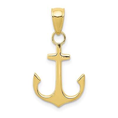 Anchor Pendant 10k Gold 10K3075, MPN: 10K3075,