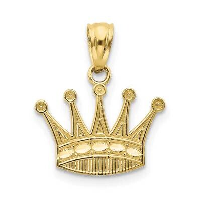 Crown Pendant 10k Gold 10YC1037, MPN: 10YC1037,