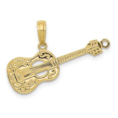 Guitar Pendant 10k Gold 10D4263, MPN: 10D4263,