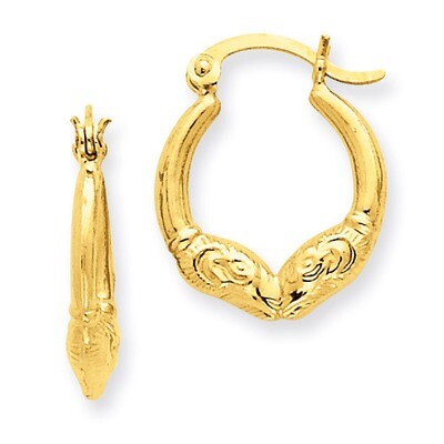Hoop Earrings 14k Gold S809, MPN: S809, 883957285610
