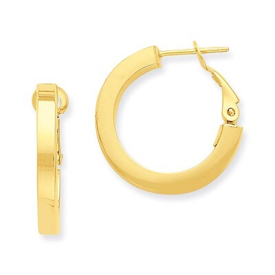 Hoop Earrings 14k Gold PRE740, MPN: PRE740, 886774732121