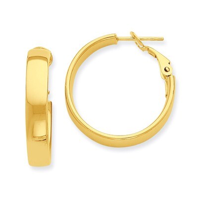 Hoop Earrings 14k Gold PRE733, MPN: PRE733, 886774616315