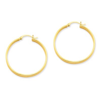 Hoop Earring 14k Gold Polished TA242, MPN: TA242, 883957288444