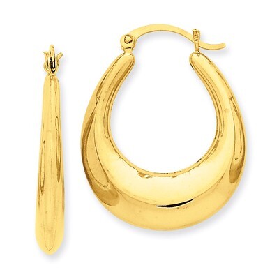 Hoop Earrings 14k Gold Polished S1514, MPN: S1514, 883957285504