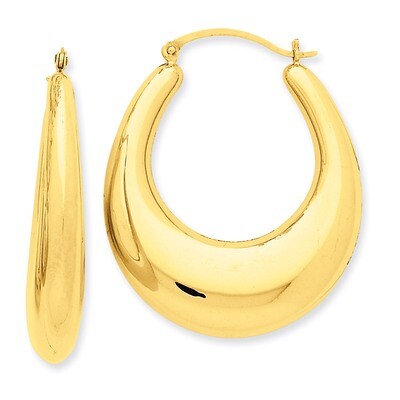 Hoop Earrings 14k Gold Polished S1512, MPN: S1512, 883957285481