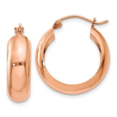Hoop Earrings 14k Rose Gold TF571, MPN: TF571, 886774732381