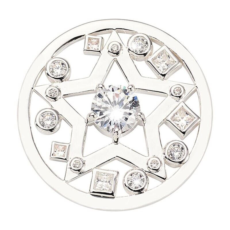 Nikki Lissoni Charming Star Coin Silver Plated 33mm Coin C1710SM