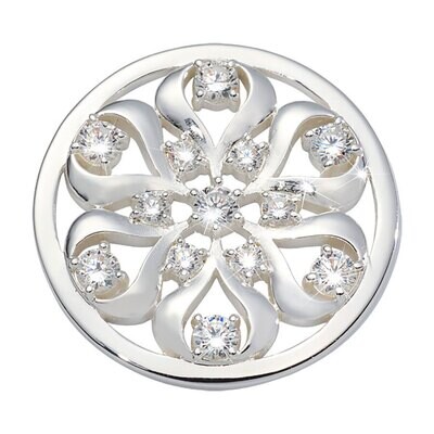Nikki Lissoni Ruffles Ribbons Coin Silver Plated 33mm Coin C1676SM, MPN: C1676SM, 8719075308394