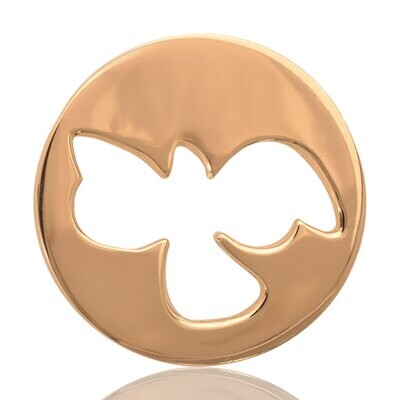 Nikki Lissoni Free As A Bird Gold Plated Coin 33mm Coin C1001GM, MPN: C1001GM, 8718627460030