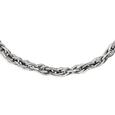 Polished Necklace - Stainless Steel SRN1963-24 by Chisel, MPN: SRN1963-24, 191101471872