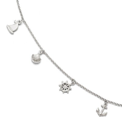 Leslie&#39;s Adjustable Anklet 9 to 10 Inch - Sterling Silver HB-FA19, MPN: FA19, 886774578798