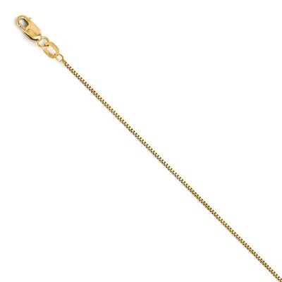 Leslie&#39;s Box with Lobster Anklet Chain 9 Inch - 14k Gold HB-1592-9, MPN: 1592-9, 883957539249