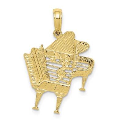 Piano Pendant 10k Gold 10K3506, MPN: 10K3506,