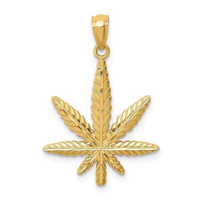 Leaf Pendant 14k Gold C4642, MPN: C4642, 883957845944
